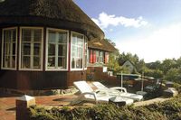 Blick auf die Terrasse von unserem Ferienhaus auf der Insel Hiddensee an der Ostsee