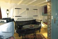 Wohnzimmer im Ferienhaus auf der Insel Hiddensee
